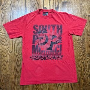 Y2K South Pole Red Graphic T-Shirt for Men
